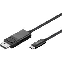 GOOBAY USB-C (M) na DisplayPort (M) 4k 60 Hz 1,2 m črn kabel