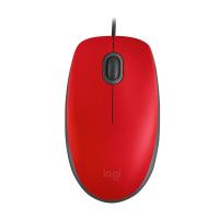 LOGITECH M110 SILENT USB optična rdeča miška 
