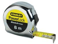 METER POWERLOCK BLADEARMOR 8M/25MM Stanley 0-33-527