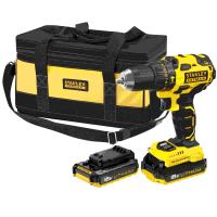 AKU UDARNI VRTALNIK/VIJAČNIK 18V2 BATERIJI 2,0Ah, POLNILEC, TORBA Stanley FMCK478D2BC