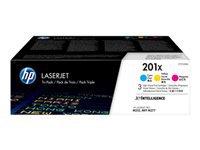 HP 201X Cyan/Magenta/Yellow toner 3-pack