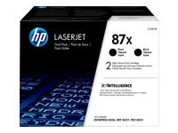 HP 87X Black 2-pack Toner Cartridges