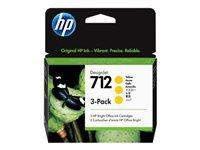 HP 712 3-Pack 29-ml Yellow Ink Cartridge
