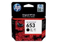 HP 653 Black Original Ink Advantage Cart
