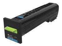 LEXMARK PB Toner cyan 17K CX82x CX860