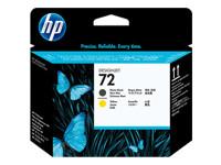HP 72 Matte black/yellow printhead