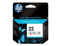 HP 22 original ink cartridge tri-colour