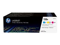 HP 128A 3-pack toner cyan/magenta/yellow