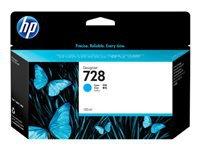 HP 728 130-ml Cyan Ink Cartridge