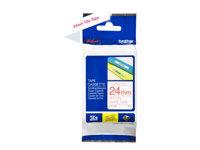 BROTHER TZE252 red/white 24mm