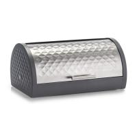 Zeller Posoda za kruh 39x28x19cm antracitna / kovina-inox