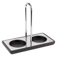 Peugeot 2-delni podstavek za mlinček 17xh9cm / les, inox