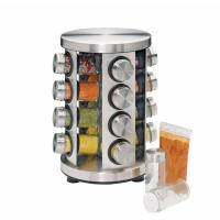 KuchenProfi Začimbnik 16-delni na vrtljivem stojalu 20xh31cm / inox, steklo