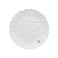 Easy Life Krožnik desertni Holly&Berries 20cm / bel / darilna embalaža / porcelan