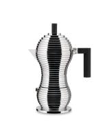 Alessi Pulcina kafetiera espresso za 6 skodelic / črna mat / aluminij