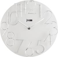 Lowell Okrogla stenska ura 32cm / bela / les