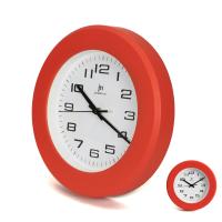Lowell Okrogla stenska ura 30cm / oranžna / pvc