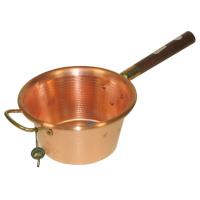 LAR Bakreni lonec za polento 26cm / lesen ročaj / baker, les