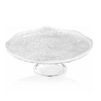 IVV  Servirni podstavek Diamante 32xh11,5cm z robom / prozoren / steklo