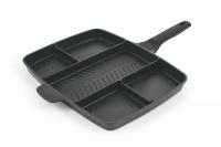 Ponev za žar 5v1 / enojni ročaj / indukcija / aluminij