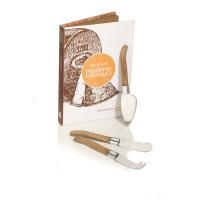 Brandani Passione set 3kos noži za sir 14,5xh20cm / inox, les