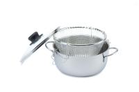 TOMATTO Tomatto kozica za cvrenje 22cm s košaro + stekleni pokrov / indukcija / inox