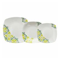 Tognana 18-delni set krožniki Square Cedar / porcelan