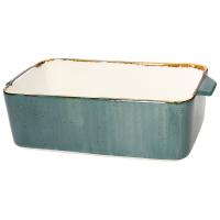 Andrea Fontebasso Glamour Udon pravokotni pekač 26,5x15xh8cm moder / porcelan