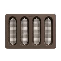 Lekue Silikonski pekač Mini Baguette 17x5cm / 4-delni / rjav / silikon