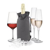 Pulltex Hladilna vrečka za steklenice 14xh24 / siva / pvc