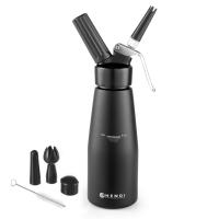 Hendi Steklenica za smetano Hendi 0,95l bela / aluminij