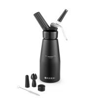 Hendi Steklenica za smetano Hendi 0,5l bela / aluminij