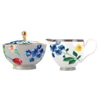 Maxwell&Williams Set vrček in sladkornica Contessa / bel / porcelan