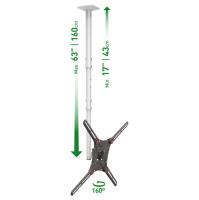 4500L STROPNI TELESKOPSKI NOSILEC ZA FLAT/CURVED TV DO 191 CM (75