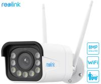 Reolink W430 IP kamera, 8MP Ultra HD, WiFi 6, nočno snemanje, IR LED diode, reflektorji, vodoodporna, aplikacija, dvosmerna komunikacija, 5x ZOOM, bela