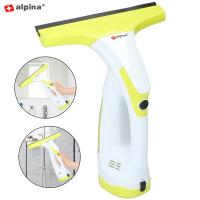ALPINA brezžični akumulatorski čistilec oken, polnilna baterija, rezervoar za vodo 700ml, bel
