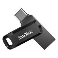 SanDisk USB C & USB disk 512GB Ultra Dual GO, 3.2, 400 MB/s, črn