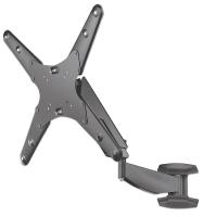 Manhattan Stenski plinski nosilec roka 21''-60'' , 30kg, tro sklepni, naklon ±10°, črne barve