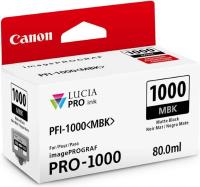 Canon ČRNILO PFI-1000 MATTE BLACK ZA IMAGEPROGRAF PRO-1000, 80 ml