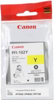 Canon ČRNILO PFI-102 RUMENO ZA IPF500/600/700 130ml