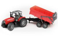BRUDER MASSEY FERGUSON 7480 TRAKTOR Z PRIKOLICO L298/390mm