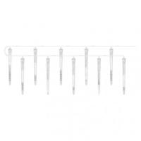 LED božična girlanda – 10x ledena sveča, 3,6 m, zunanja in notranja, hladna bela