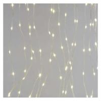 LED božična drop veriga – zavesa, 1,7x1,5 m, zunanja in notranja, topla bela, programi