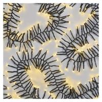 LED božična veriga – jež, 7,2 m, zunanja in notranja, topla bela, programi, časovnik