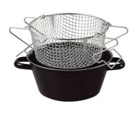 POSODA ZA CVRTJE 24CM ČRNA