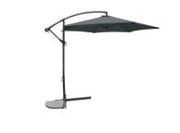 SENČNIK TEMNO SIVI S PODSTAVKOM FI 300 CM