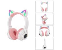 SLUŠALKE BLUETOOTH KITTY WHITE