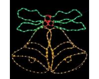 SILHUETA DVOJNI LED ZVONEC 83X73